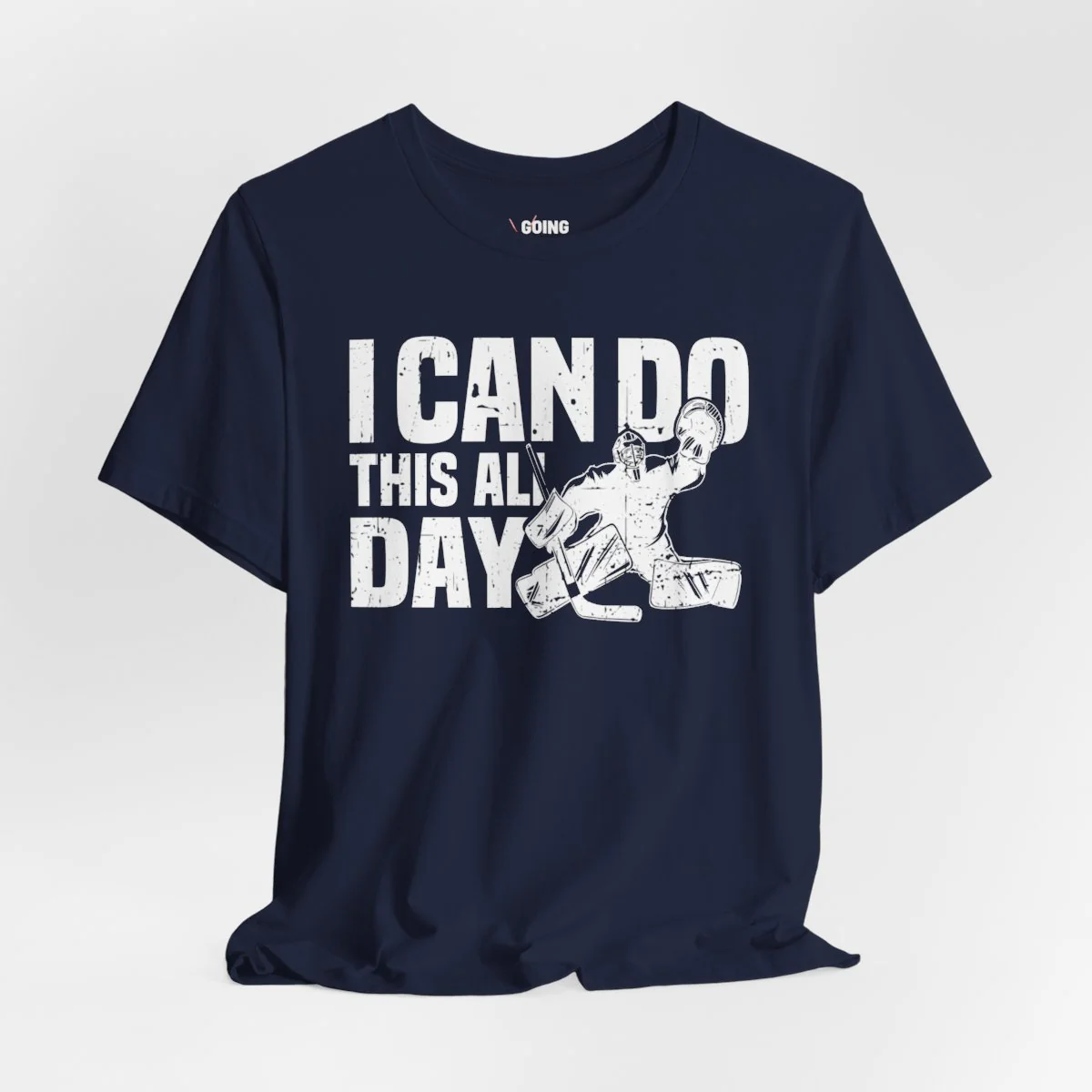Funny Hockey T-Shirt - I Can Do This All Day Unisex Hockey Goalie Shirt - Image 4
