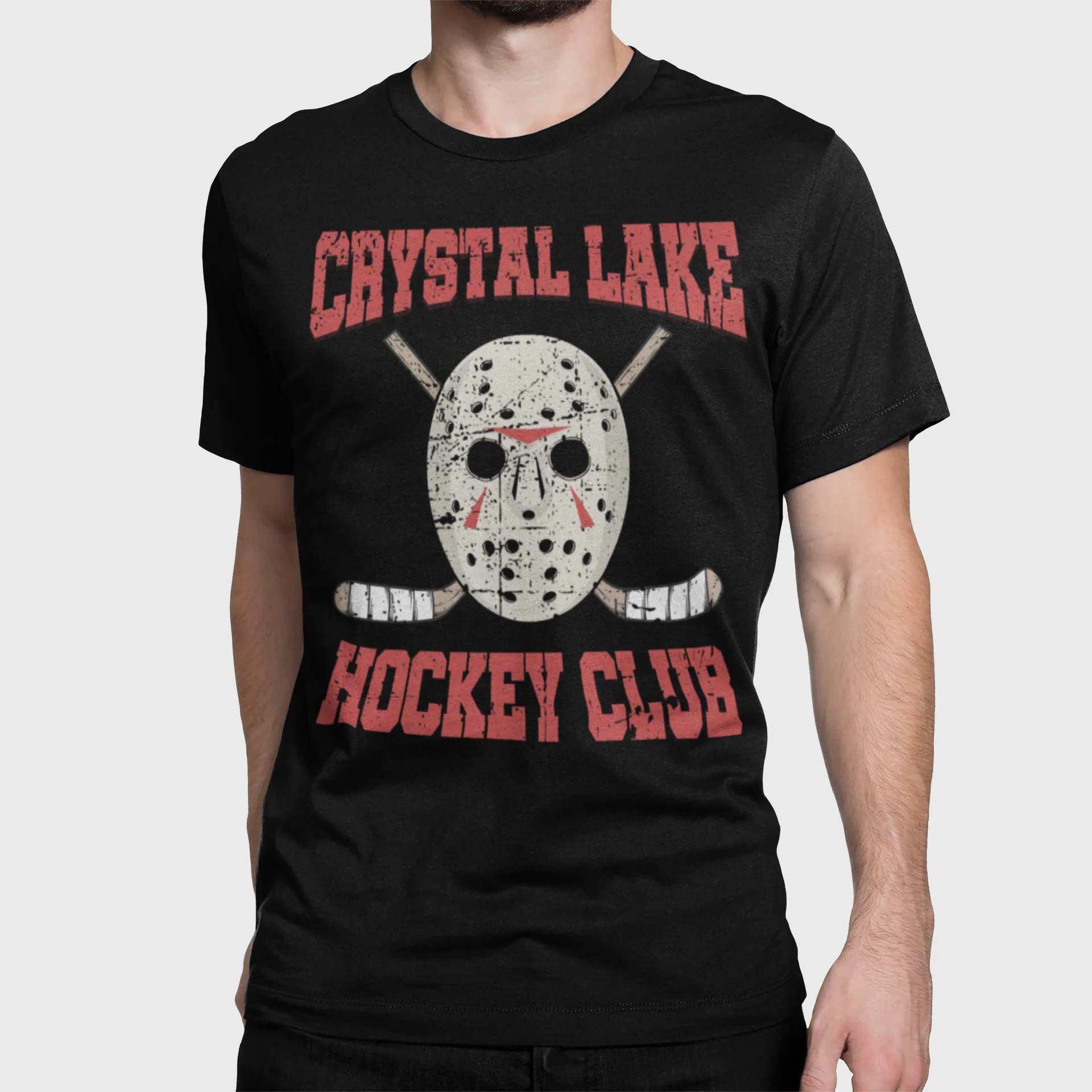 Funny Hockey T-Shirt - Crystal Lake Hockey Club Unisex Hockey Shirt - Image 6