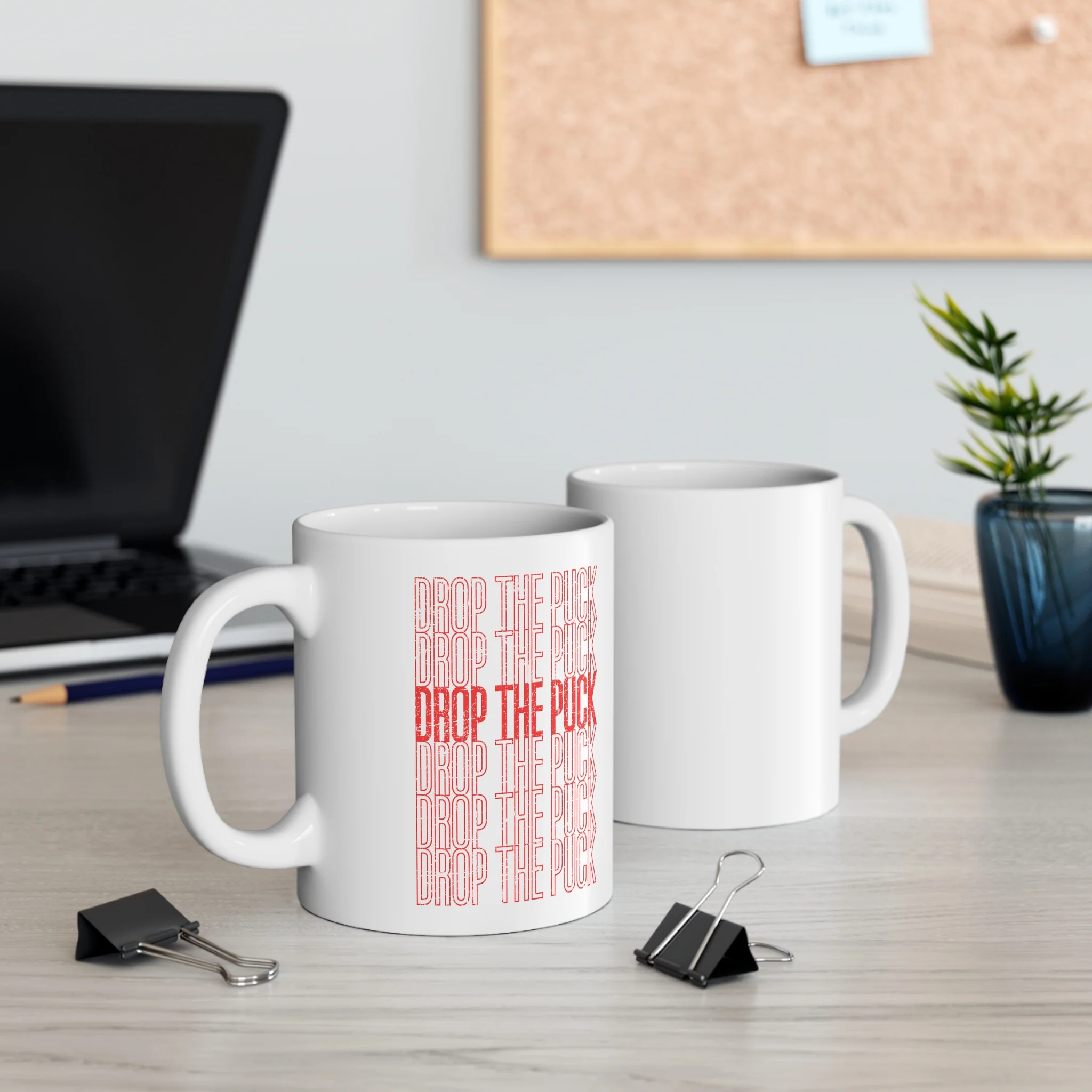 Funny Hockey Mug - Drop The Puck Hockey Mug - Image 2