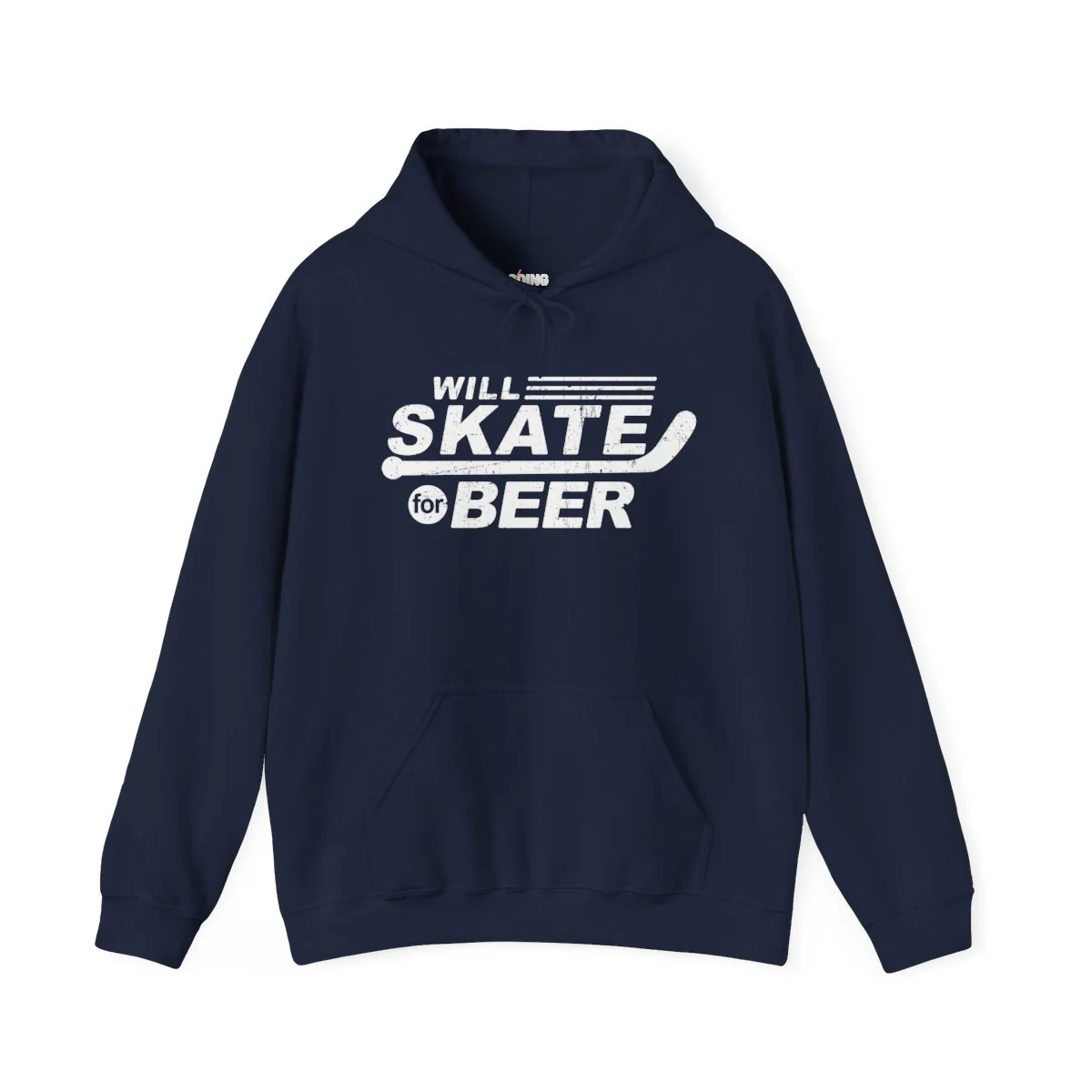 Funny Hockey Hoodie - Will Skate For Beer Unisex Hockey Hoodie - Image 3