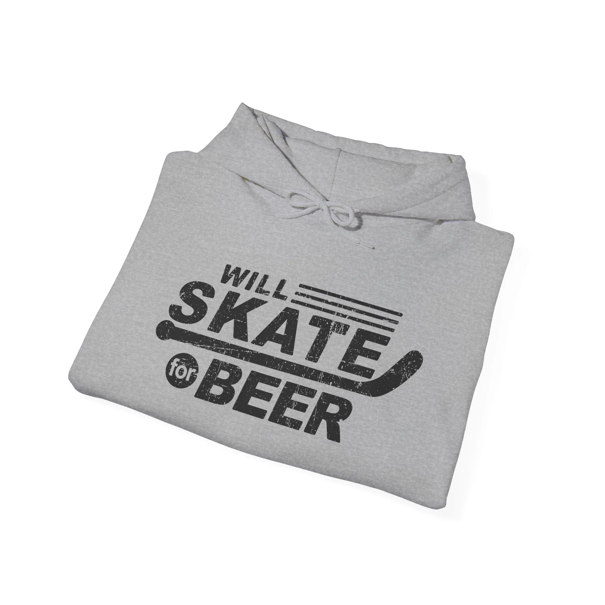 Funny Hockey Hoodie - Will Skate For Beer Unisex Hockey Hoodie - Image 7