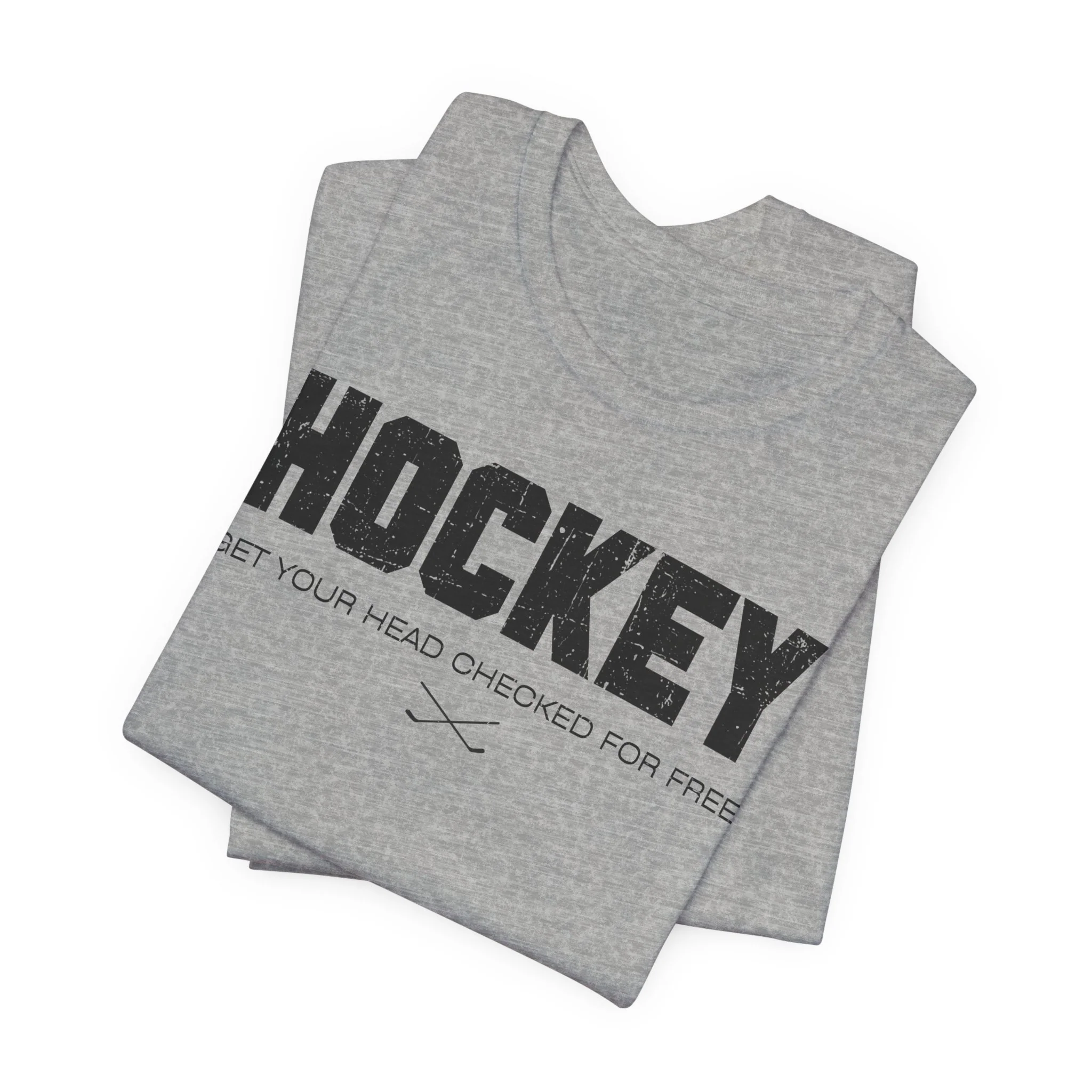 Funny Hockey T-Shirt - Get Your Head Checked For Free Unisex Hockey Shirt - Image 10