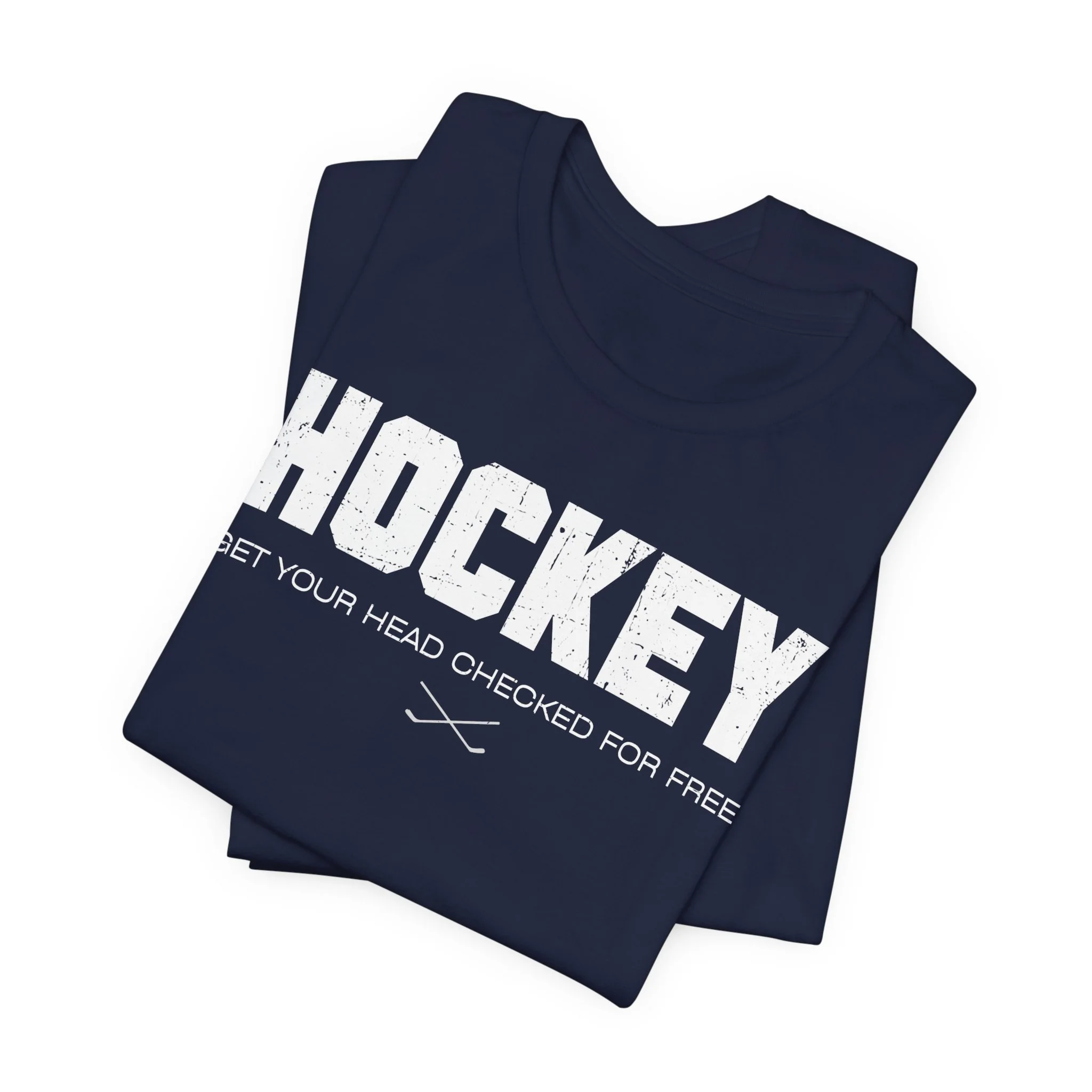 Funny Hockey T-Shirt - Get Your Head Checked For Free Unisex Hockey Shirt - Image 6