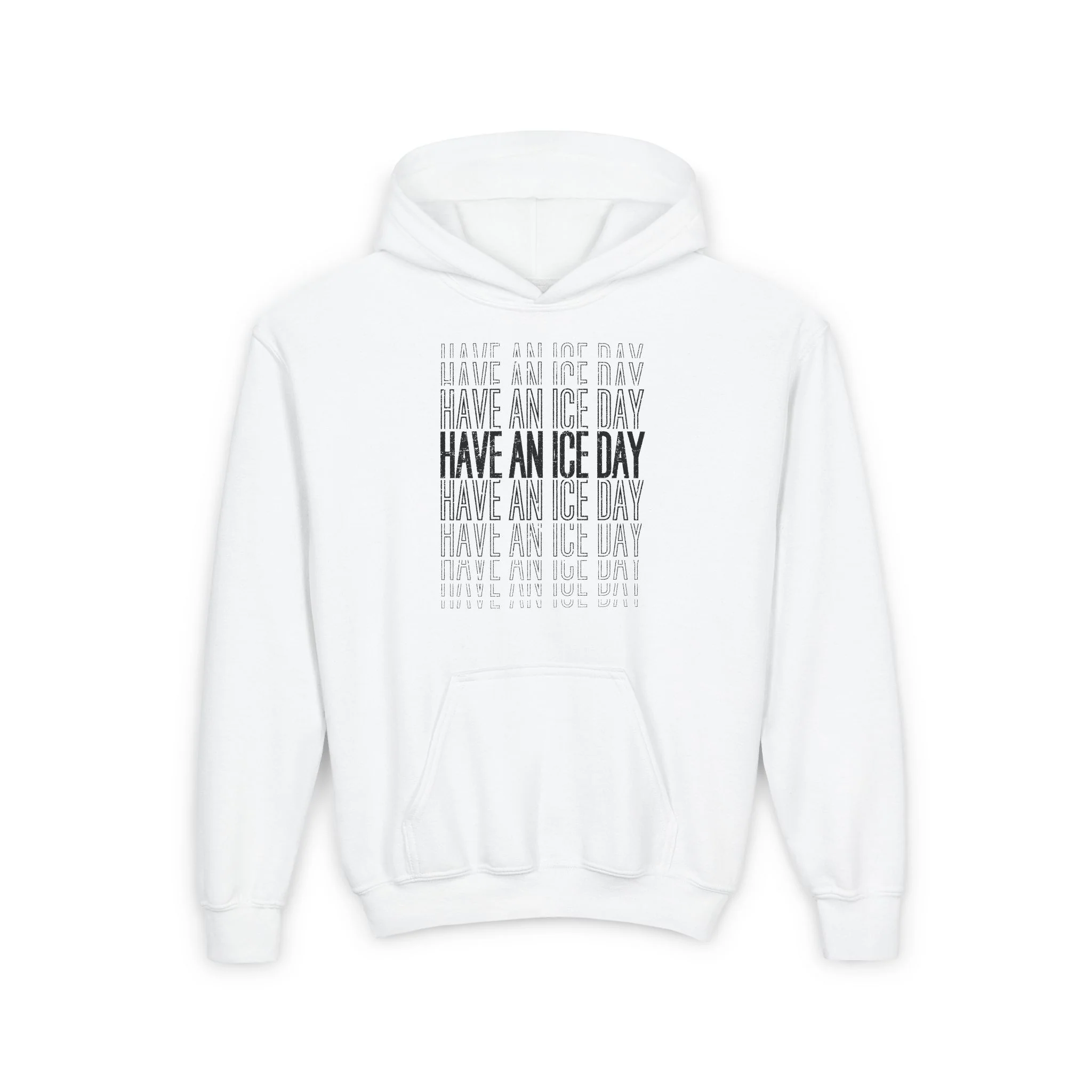 Funny Kids Hockey Hoodie - Have An Ice Day Kids Hockey Hoodie - Image 2