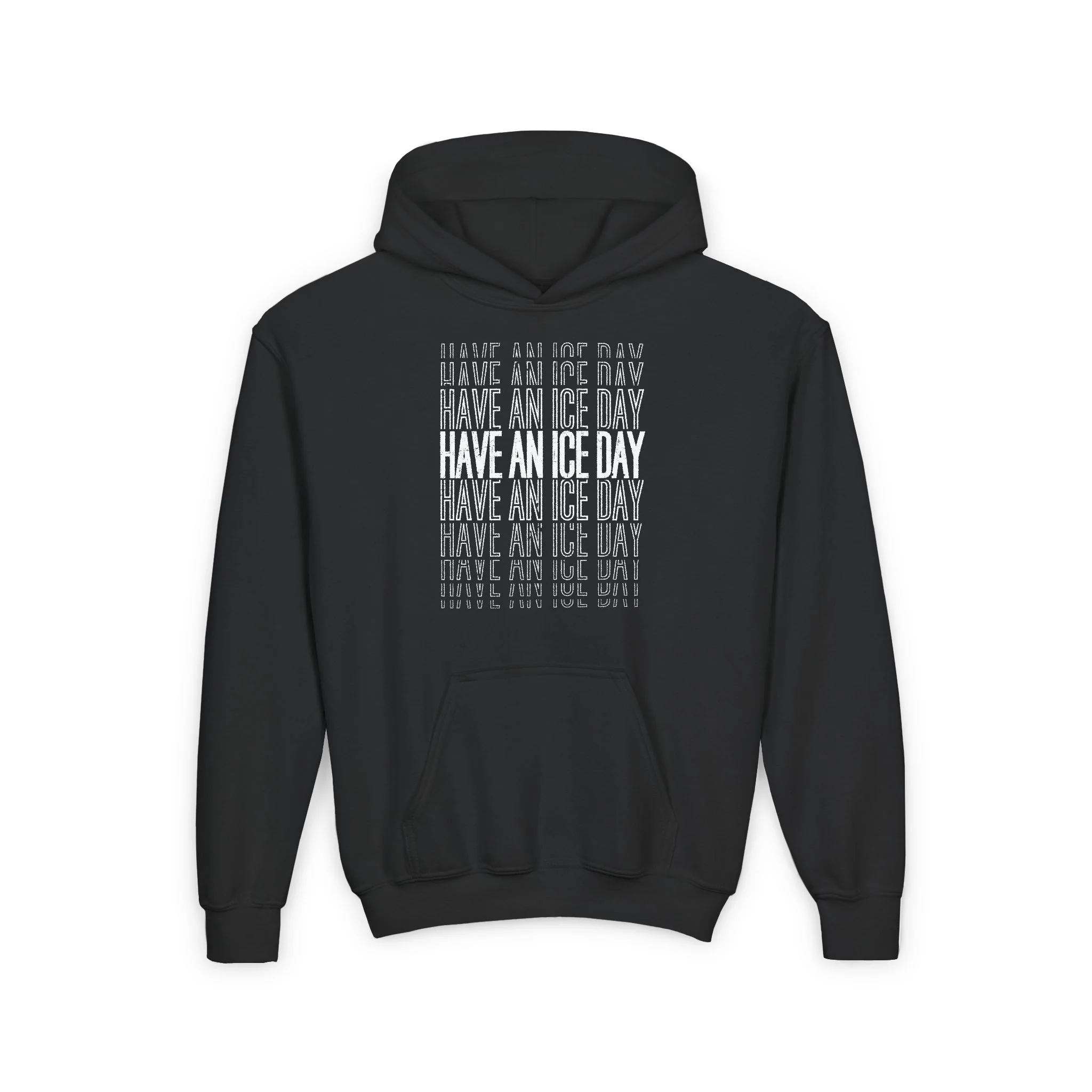 Funny Kids Hockey Hoodie - Have An Ice Day Kids Hockey Hoodie - Image 3