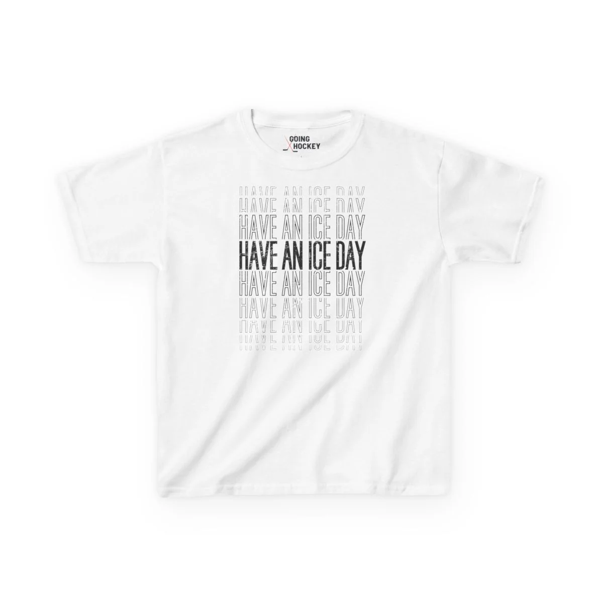 Funny Kids Hockey T-Shirt - Have An Ice Day Kids Hockey Shirt - Image 5
