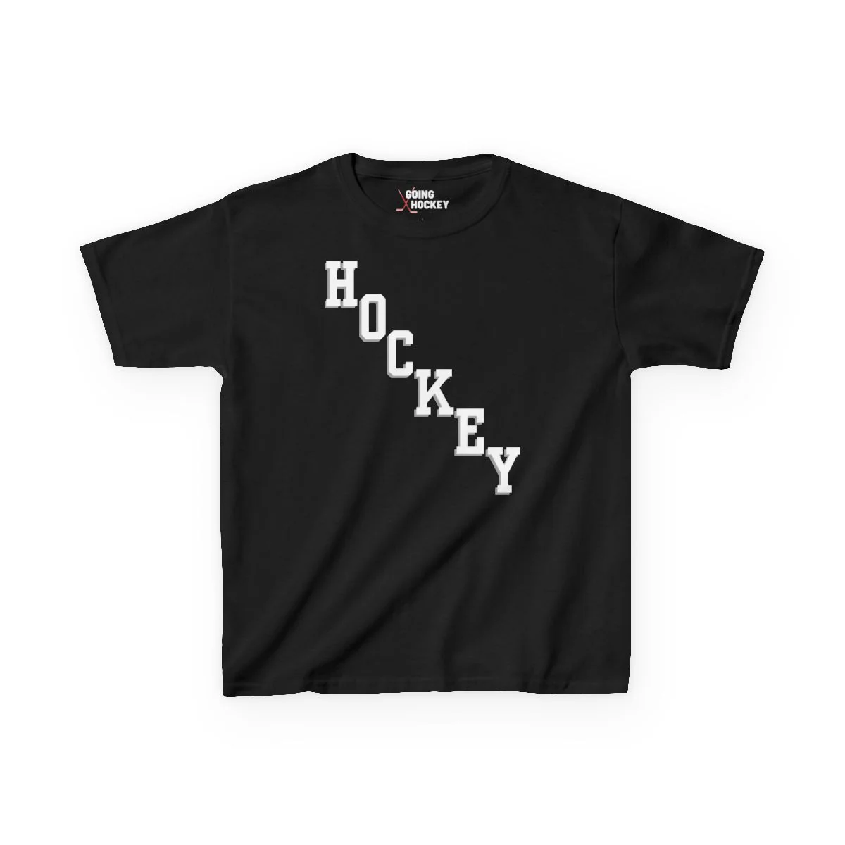 Kids Hockey T-Shirt - Hockey Diagonal Kids Hockey Shirt