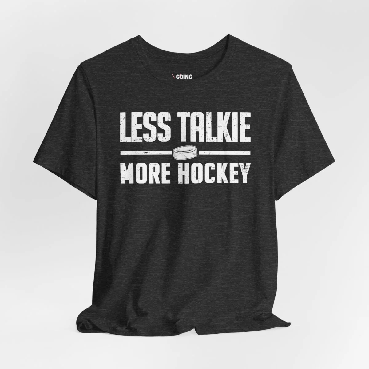 Funny Hockey T-Shirt - Less Talkie More Hockey Unisex Hockey Shirt - Image 7