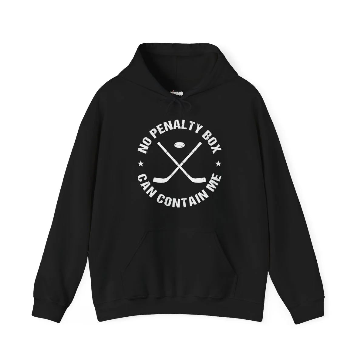 Funny Hockey Hoodie - No Penalty Box Can Contain Me Unisex Hockey Hoodie - Image 3