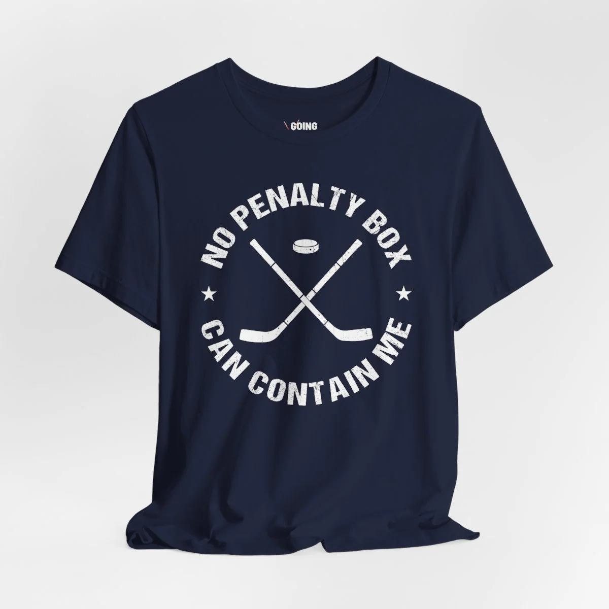 Funny Hockey T-Shirt - No Penalty Box Can Contain Me Unisex Hockey Shirt - Image 10