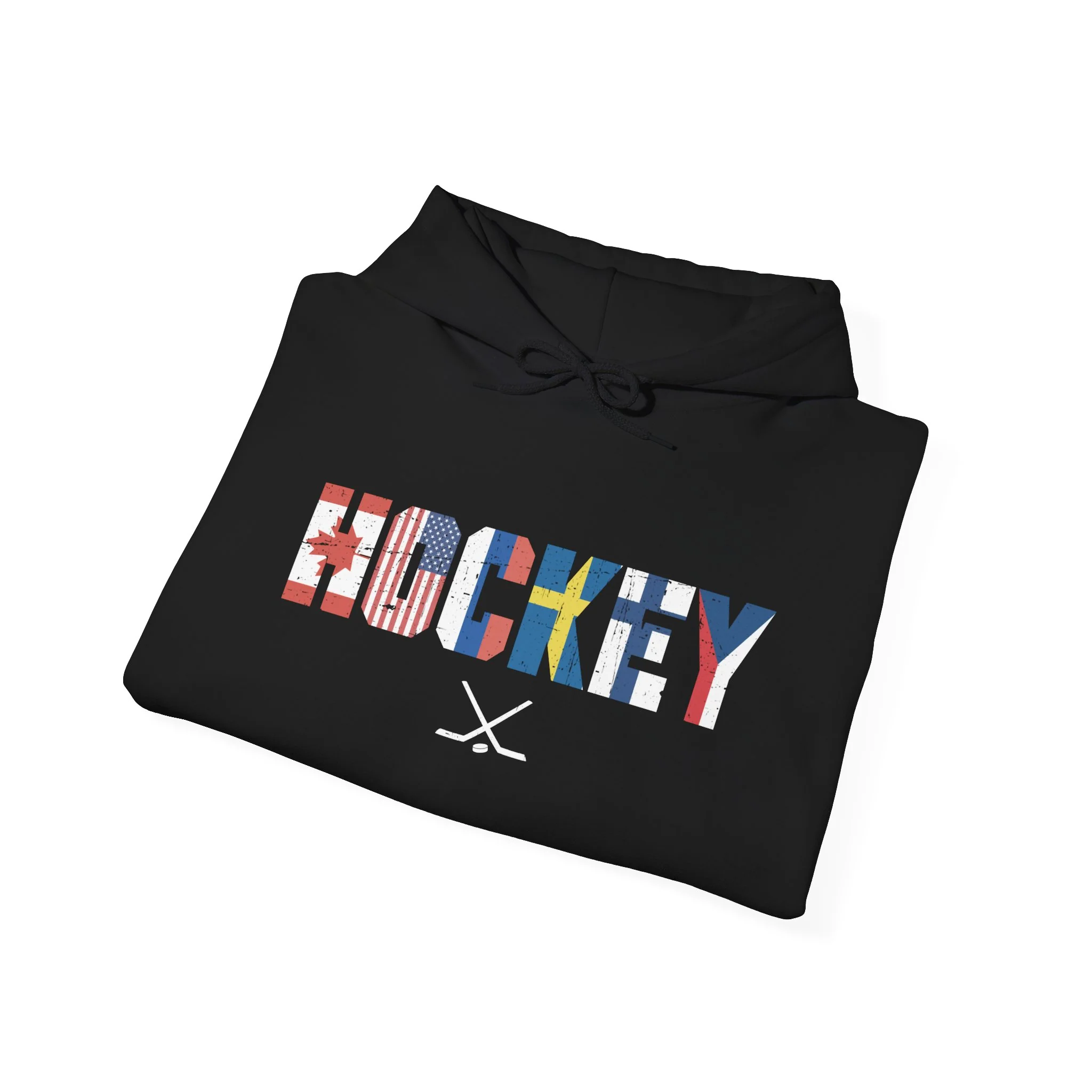 Hockey Hoodie - International Hockey Flags Unisex Hockey Hoodie - Image 7