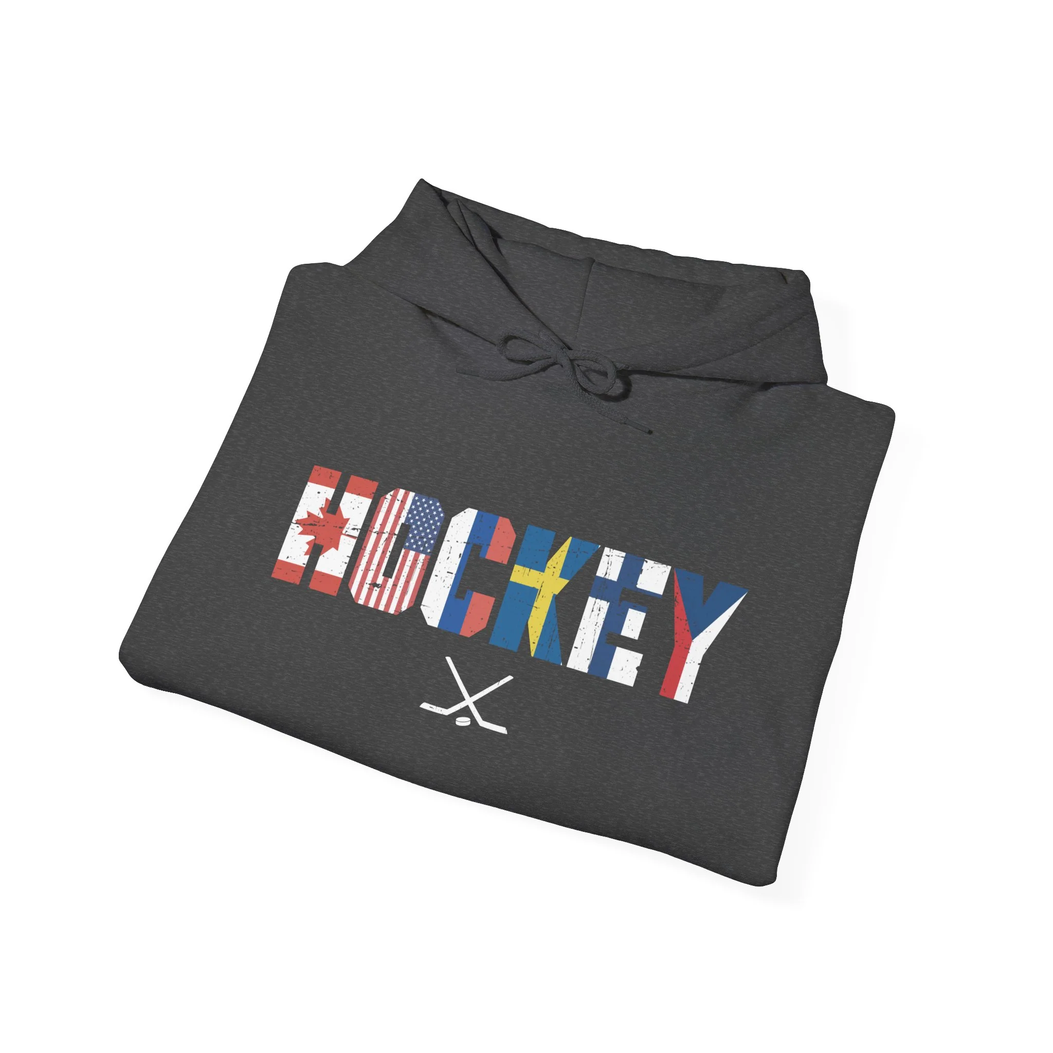 Hockey Hoodie - International Hockey Flags Unisex Hockey Hoodie - Image 9