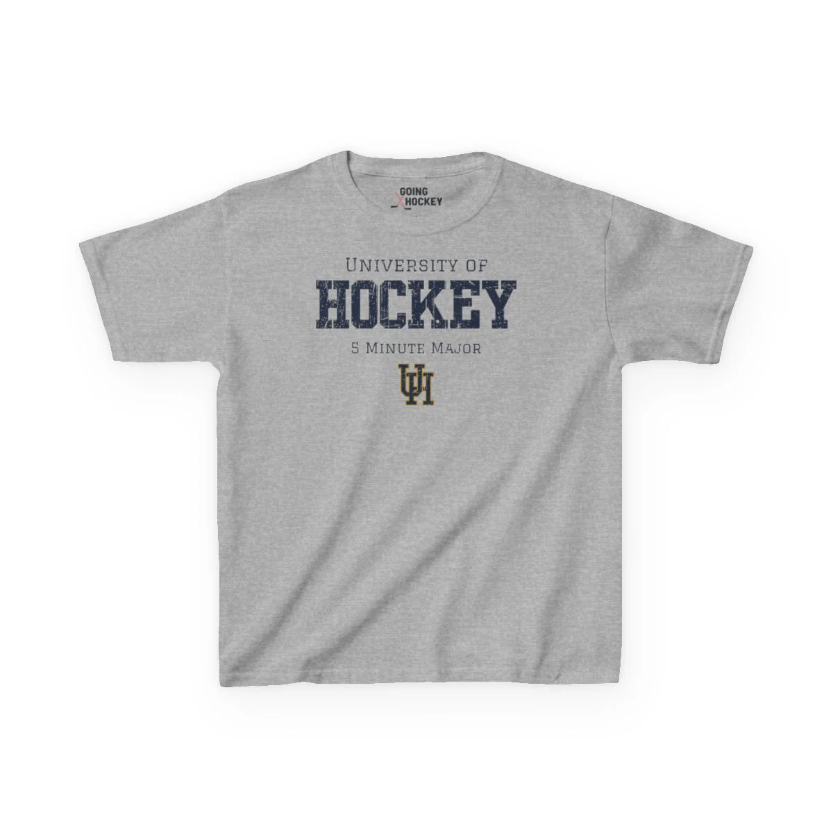 Funny Kids Hockey T-Shirt - University of Hockey 5 Minute Major Kids Hockey Shirt - Image 6