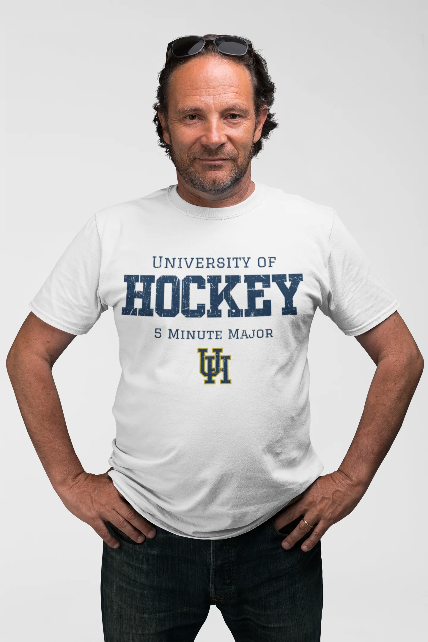Funny Hockey T-Shirt - University Of Hockey 5 Minute Major Unisex Hockey Shirt - Image 8