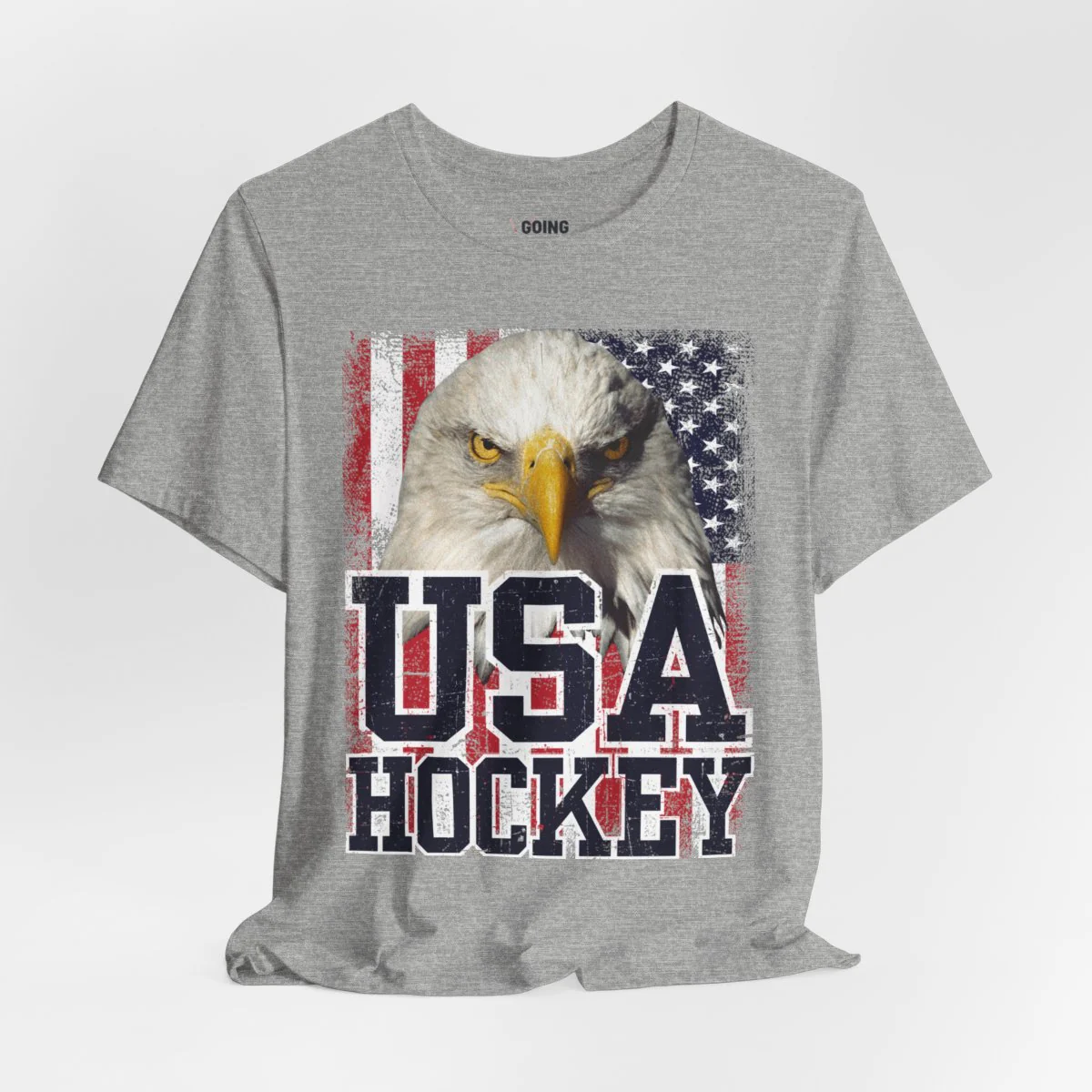 Funny Hockey T-Shirt - USA Unisex Hockey Shirt - Image 2