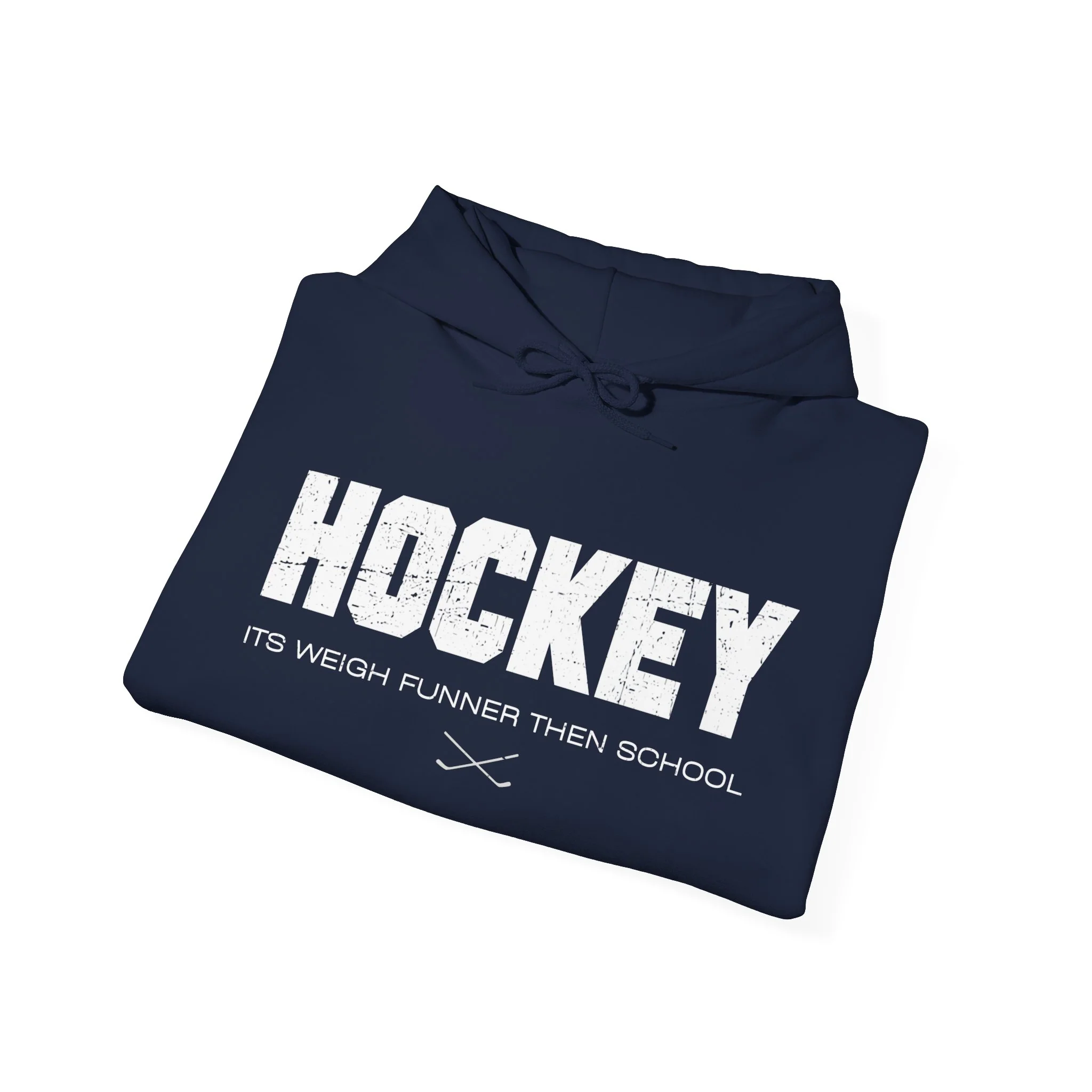 Funny Hockey Hoodie - It's Weigh Funner Then Hockey Unisex Hockey Hoodie - Image 10