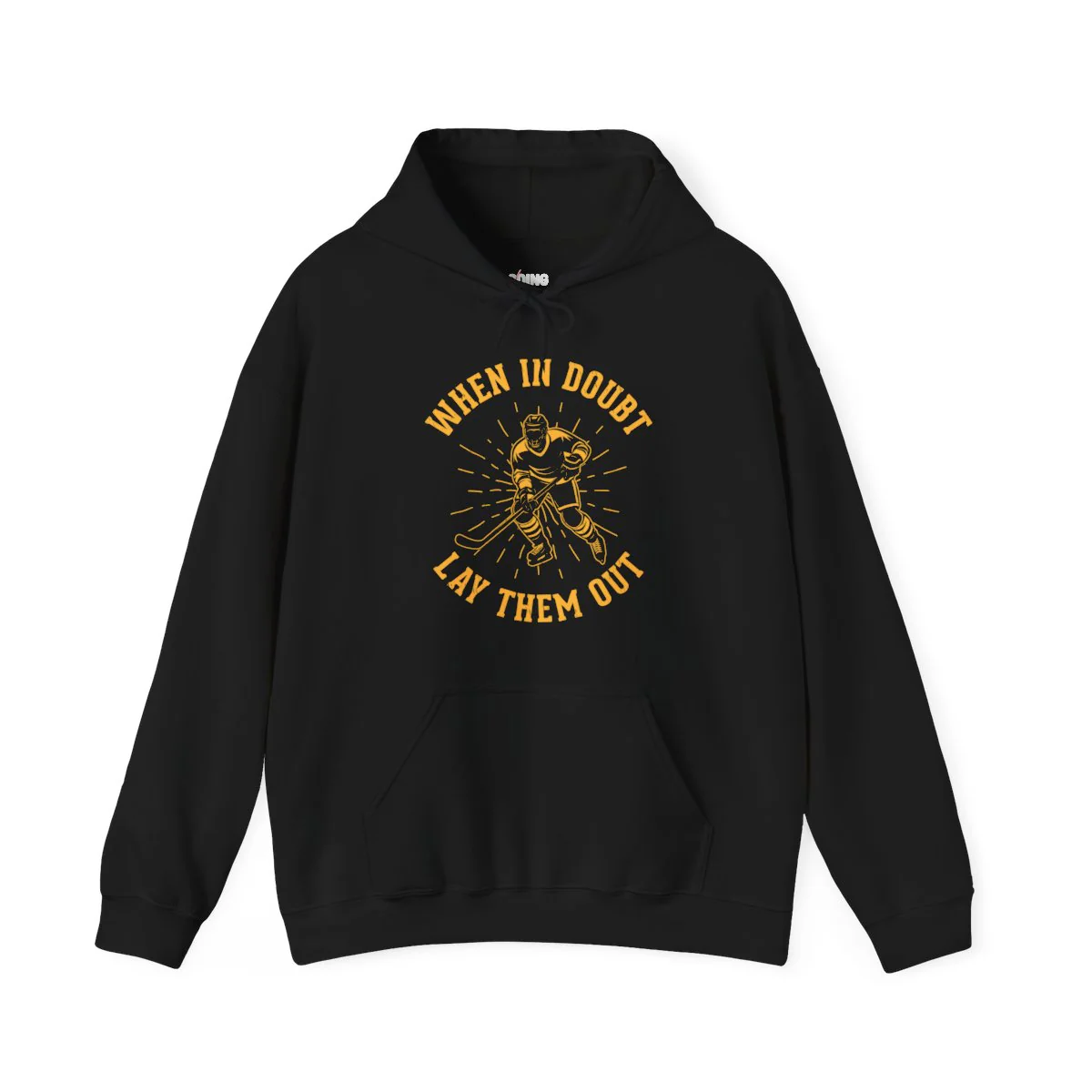 Funny Hockey Hoodie - When In Doubt Let Them Out Unisex Hockey Hoodie