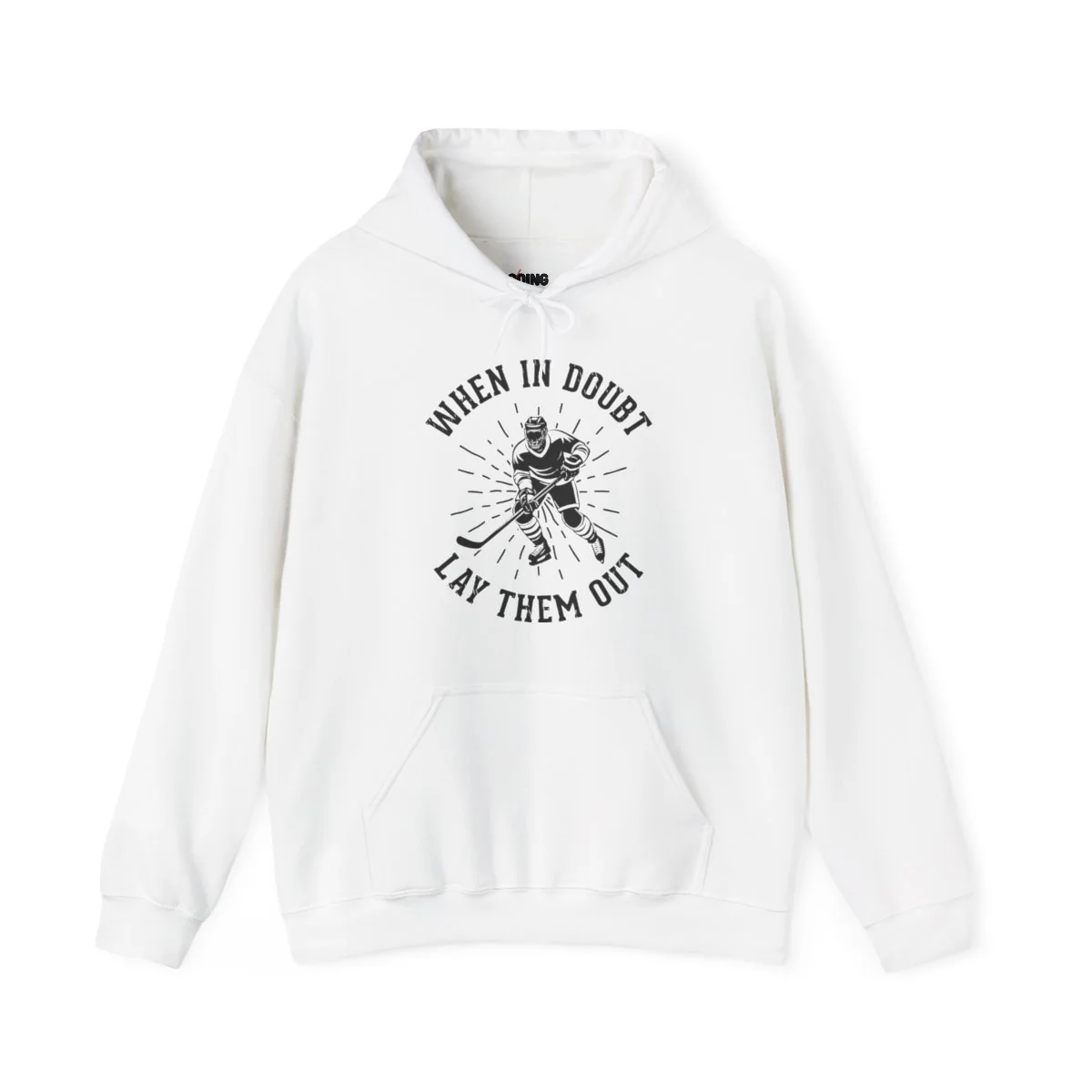 Funny Hockey Hoodie - When In Doubt Let Them Out Unisex Hockey Hoodie - Image 5