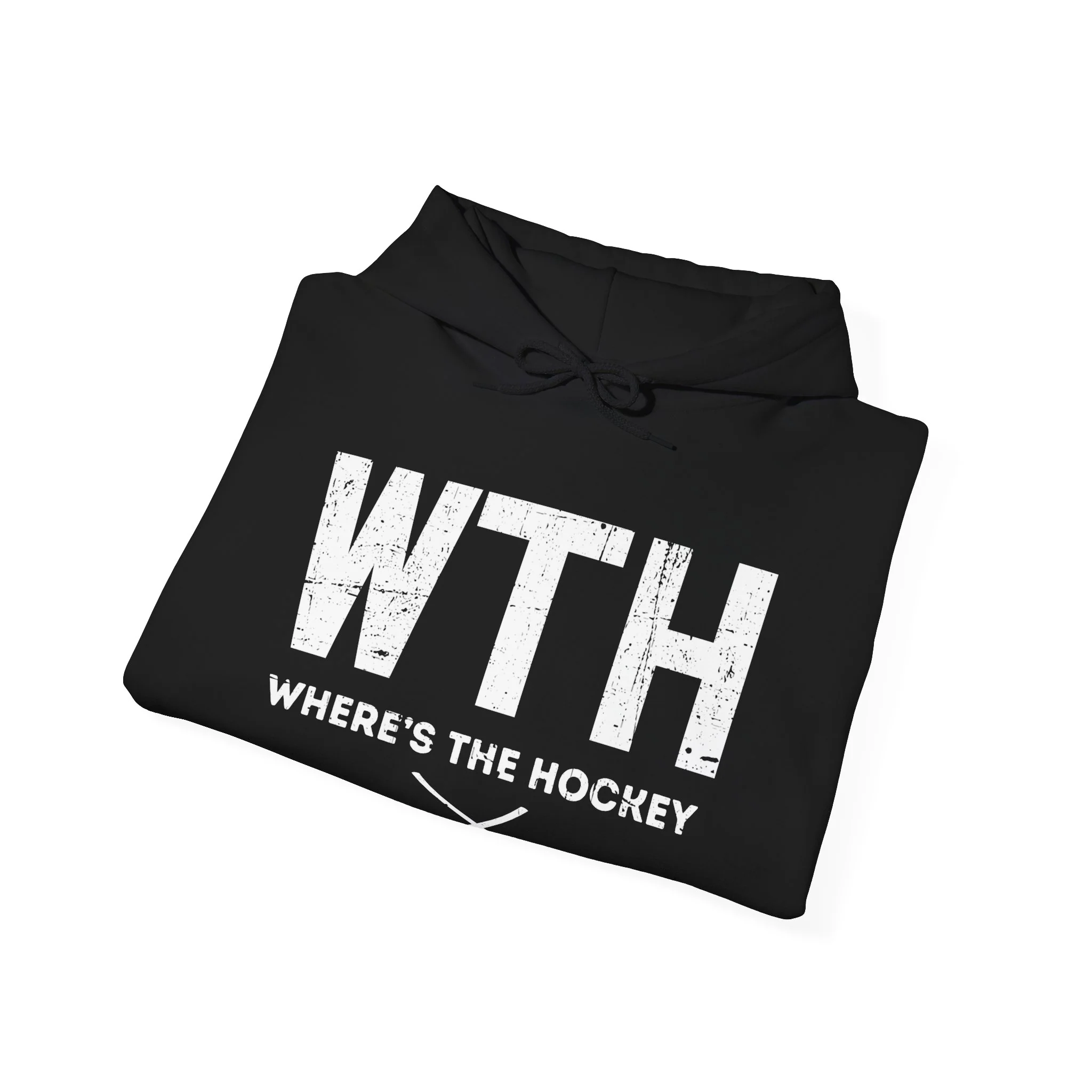 Funny Hockey Hoodie - Where's The Hockey Unisex Hockey Hoodie - Image 8