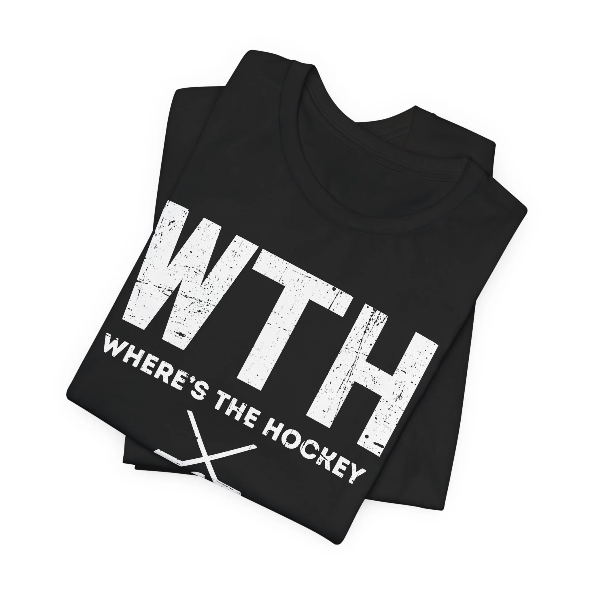 Funny Hockey T-Shirt - Where's The Hockey Unisex Hockey Shirt - Image 6