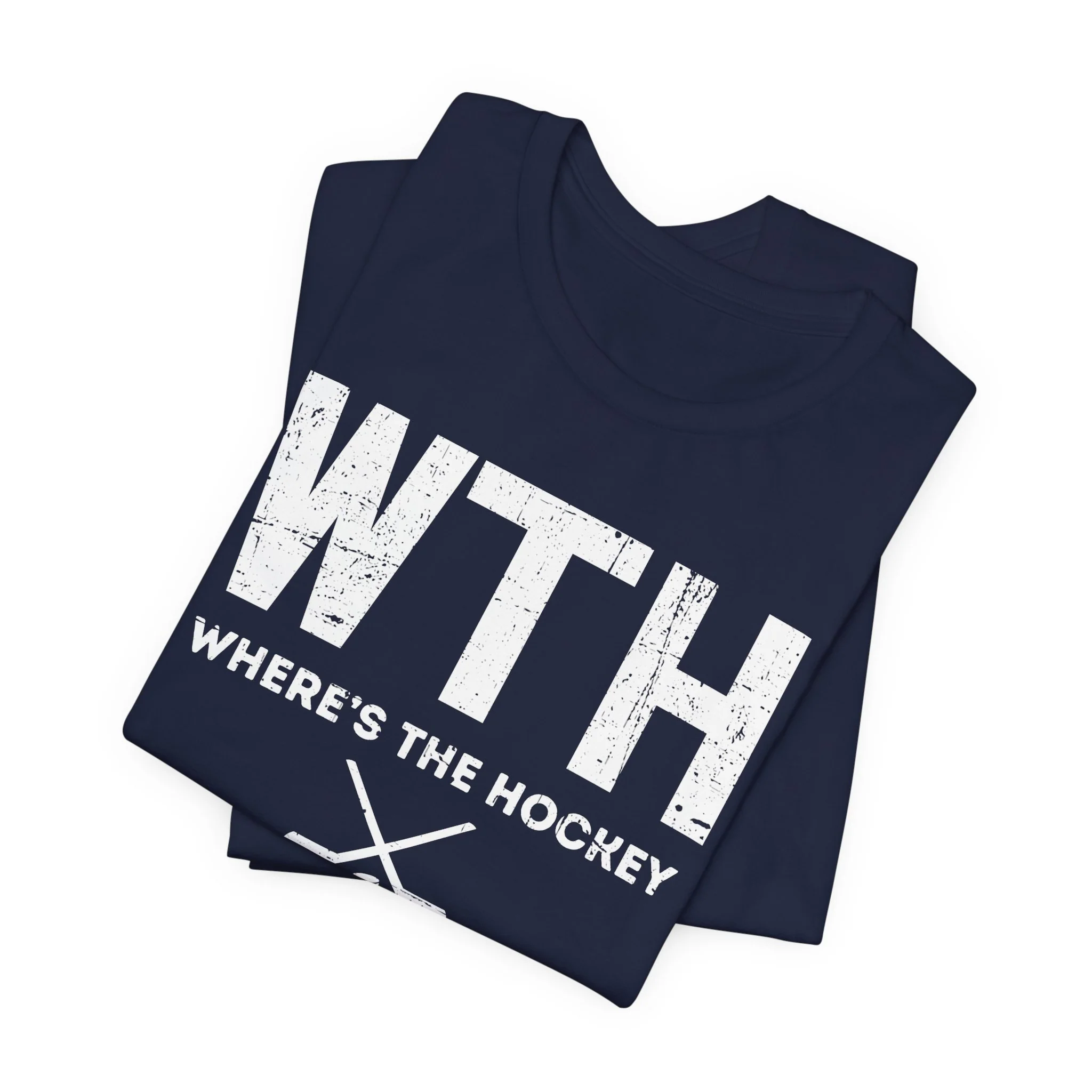 Funny Hockey T-Shirt - Where's The Hockey Unisex Hockey Shirt - Image 8